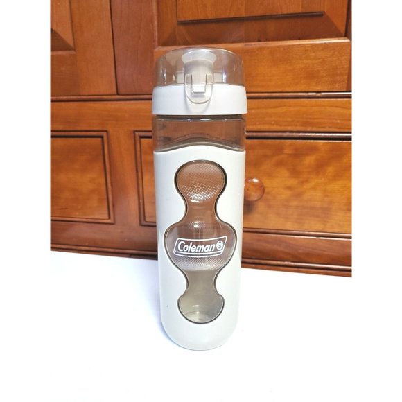 Coleman Sports Plastic Water Bottle 24oz Tan And Clear - Picture 1 of 3